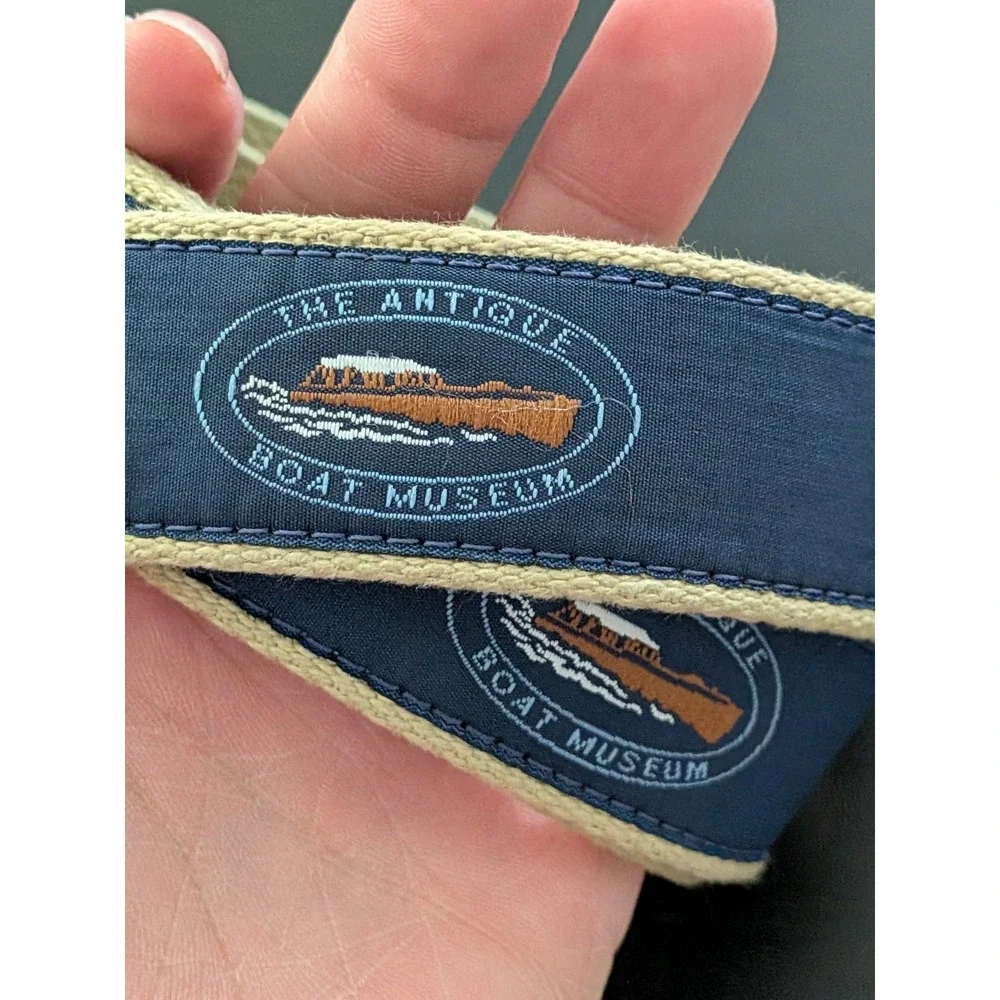 The‎ Antique Boat Museum Belt - Leather Man Limited Handmade Essex USA Sz 48